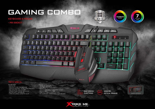 Combo gaming: Mouse + Teclado MK-880KT